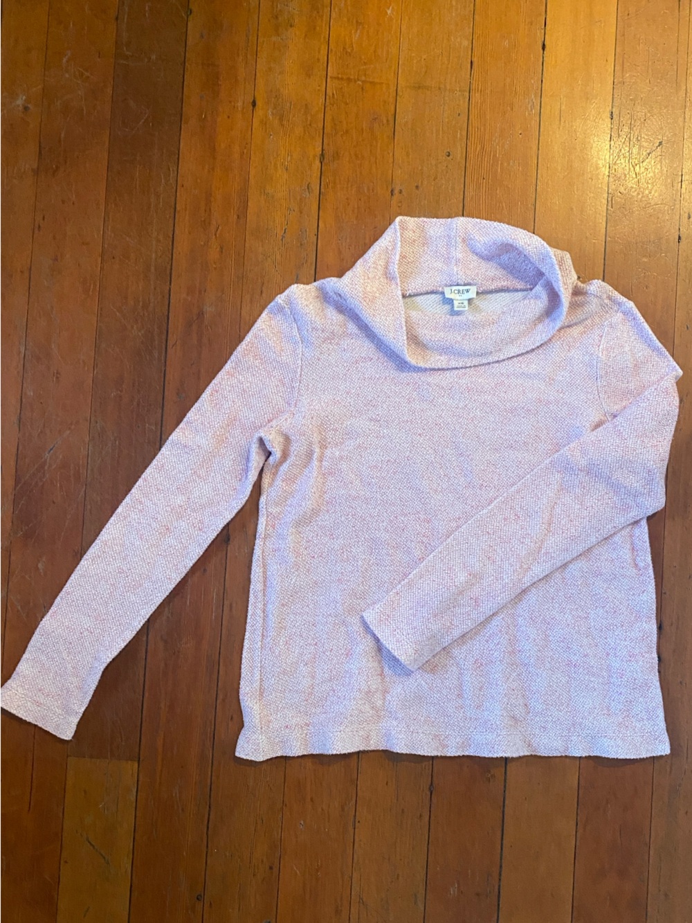 J. Crew Vintage Light Pink Cowl Neck Sweater